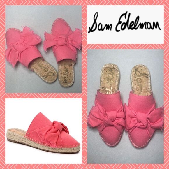 NWOB MSRP $100 SAM EDELMAN LYNDA ESPADRILLE MULE Women's Size 6.5 - Picture 1 of 9
